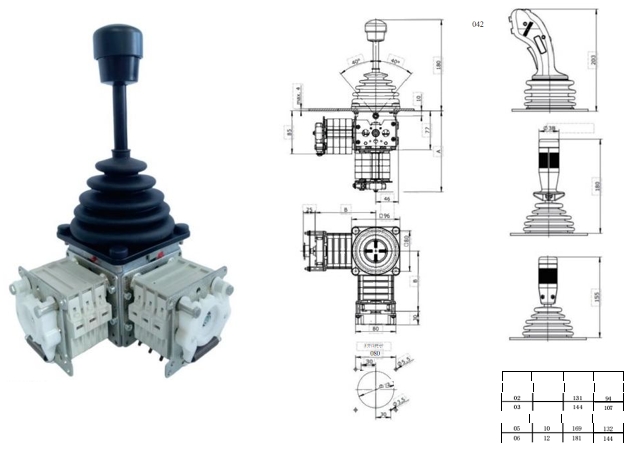 The FS6 is a multi-axis high-performance switch master controller designed for lifting systems and lifting equipment.  The modular design and flexible combination of various optional handles make the F62 suitable for a wide range of applications