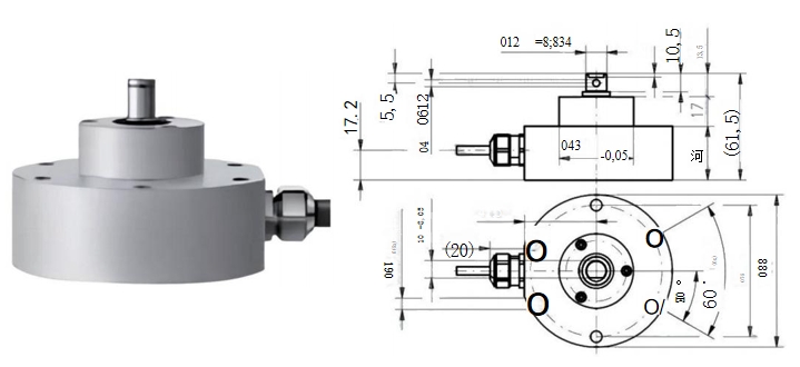 The FSX88 series tilt sensor is a highly reliable tilt sensor. The bearing is made of stainless steel, the housing is made of  corrosion-resistant alumina material and the non-contact sensing technology is used in the interior. The dual redundancy  design makes it have long life and high reliability.